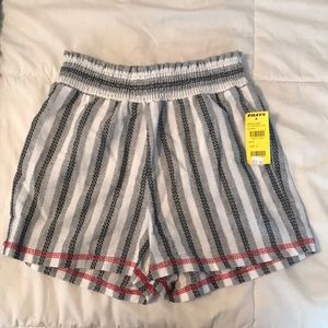 striped beach shorts